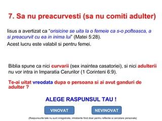 sa nu preacurvesti|MARCU 10